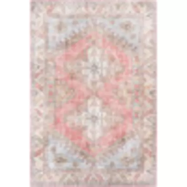 Artistic Weavers Lilibet Medallion Tribal Area Rug 5 x 76 BlushBlue9 x 12 BlushBlue