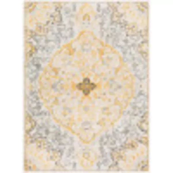 Artistic Weavers Lohena Vintage Medallion Area Rug53 x 71YellowYellow 6 ft 7 in x 9 ft