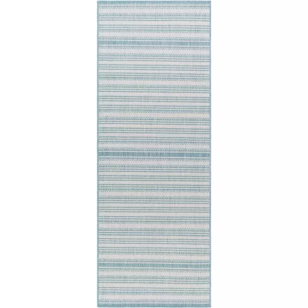 Artistic Weavers Long Beach Area Rug 53 x 7 BlueCreamBlueCream 27 x 73