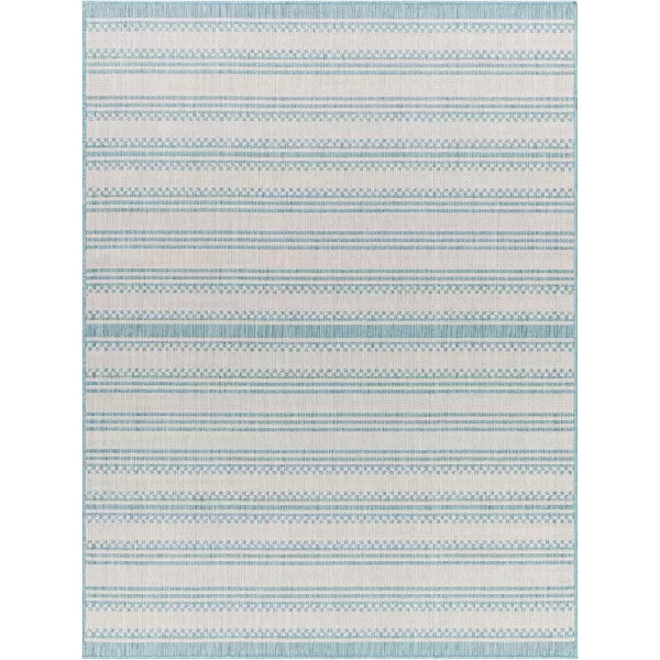 Artistic Weavers Long Beach Area Rug 53 x 7 BlueCreamBlueCream 53 x 7