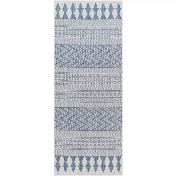 Artistic Weavers Long Beach Area Rug 53 x 7 BlueWhiteBlueWhite 27 x 73