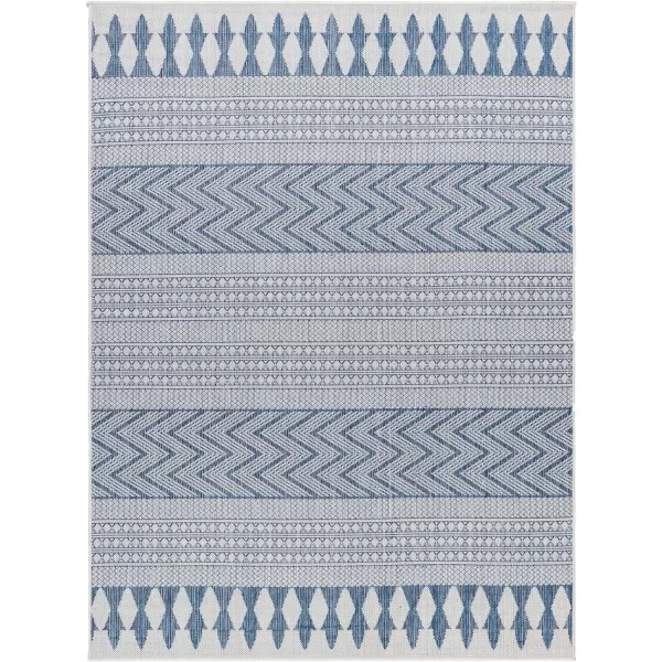 Artistic Weavers Long Beach Area Rug 53 x 7 BlueWhiteBlueWhite 53 x 7