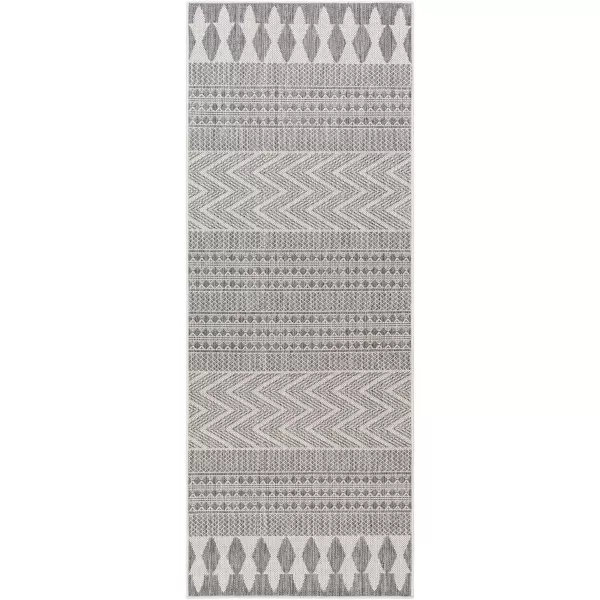 Artistic Weavers Long Beach Area Rug 53 x 7 BlueWhiteCool Gray 27 x 73