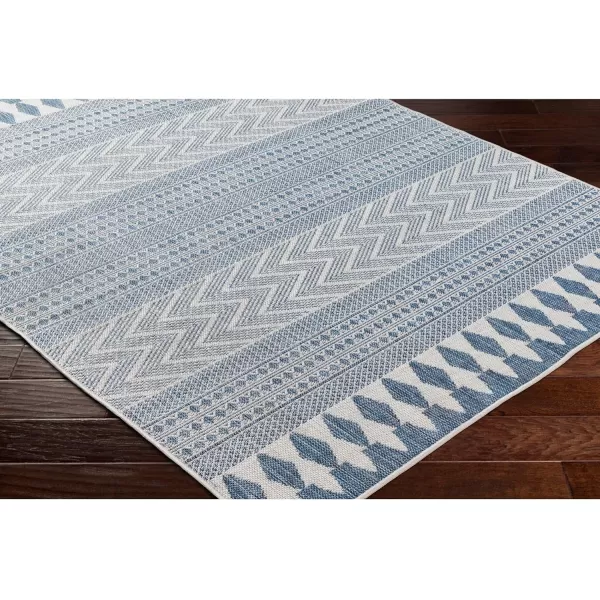 Artistic Weavers Long Beach Area Rug 53 x 7 BlueWhiteDark BlueTeal 27 x 73