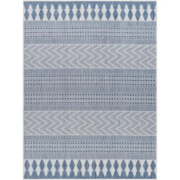 Artistic Weavers Long Beach Area Rug 53 x 7 BlueWhiteDark BlueTeal 53 x 7