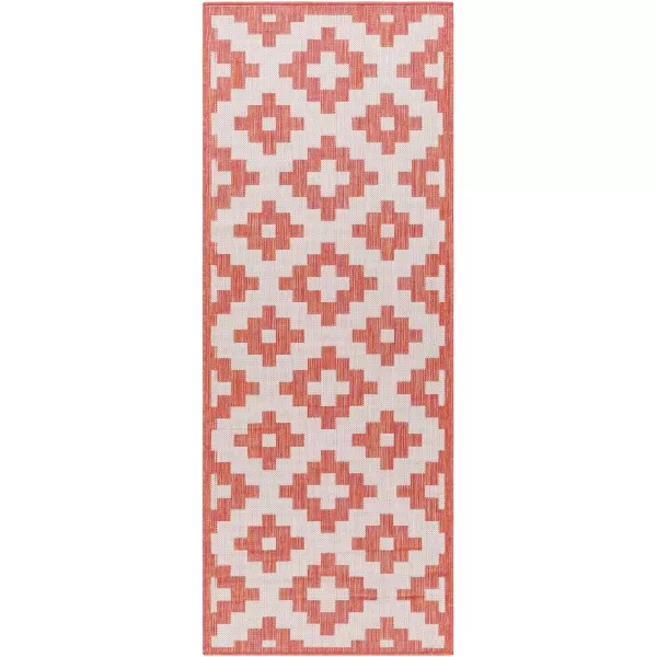 Artistic Weavers Long Beach Area Rug 53 x 7 Red OrangeGrayRed OrangeGray 27 x 73