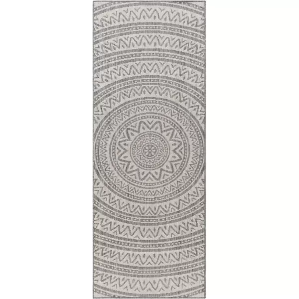 Artistic Weavers Long Beach Area Rug 53 x 7 WhiteGrayWhiteGray 27 x 73