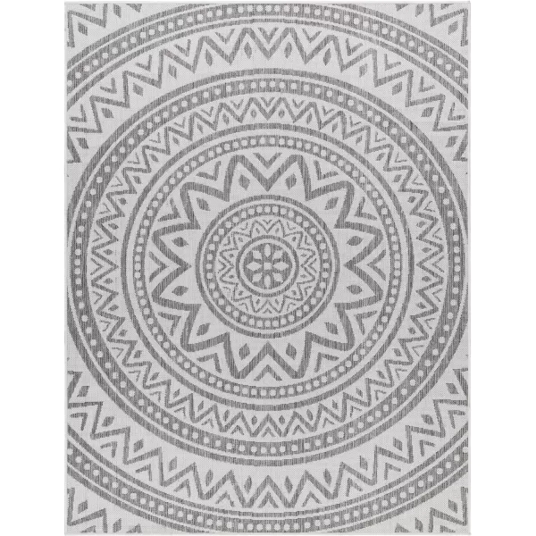 Artistic Weavers Long Beach Area Rug 53 x 7 WhiteGrayWhiteGray 53 x 7