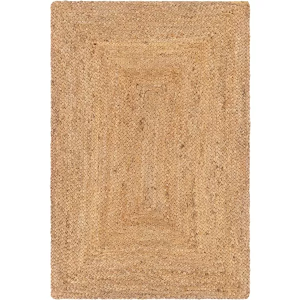 Artistic Weavers Loudon Braided Jute Area Rug5 x 76Tan2 x 3