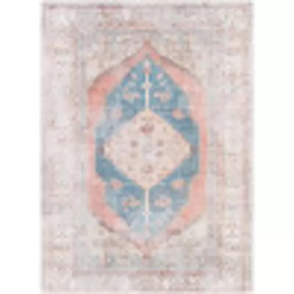 Artistic Weavers Luisa Area Rug 2 ft x 2 ft 11 in PeachNavyArtistic Weavers Luisa Area Rug 2 ft x 2 ft 11 in PeachNavy