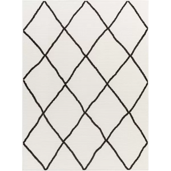 Artistic Weavers Lyna Diamond Washable Area Rug5 x 72Cream2 x 210