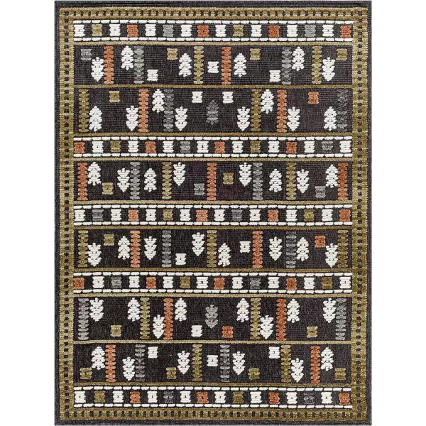 Artistic Weavers Lyna Modern Washable Area Rug5 x 72OrangeGray2 x 210