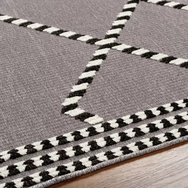 Artistic Weavers Lyna Modern Washable Rug5 x 72Gray2 x 210