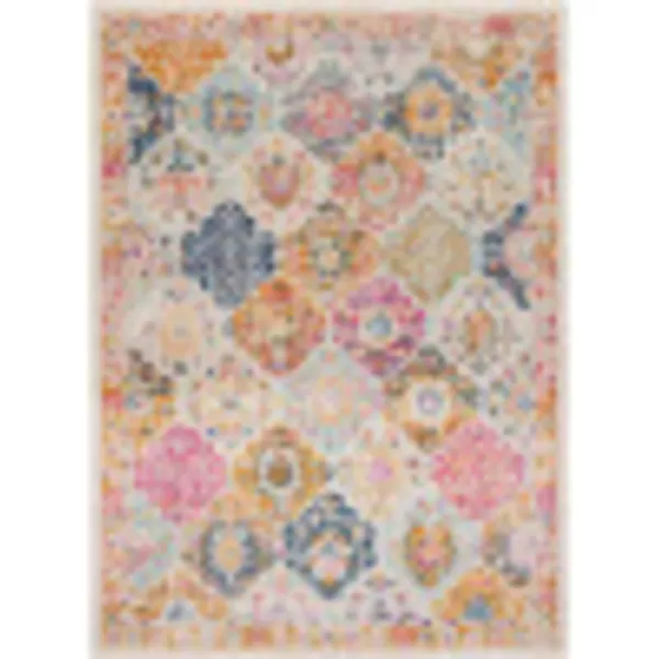 Artistic Weavers Lyria Area Rug 2 ft 7 in x 7 ft 3 in MustardPinkRound MustardPink 7 ft 10 in