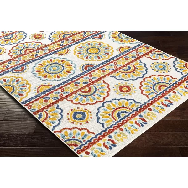 Artistic Weavers Magnhild Bohemian Outdoor Area Rug 710 x 103 Orange2 x 3 Orange