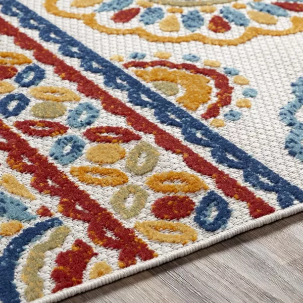 Artistic Weavers Magnhild Bohemian Outdoor Area Rug 710 x 103 Orange2 x 3 Orange