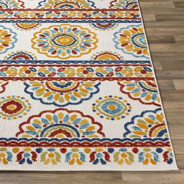 Artistic Weavers Magnhild Bohemian Outdoor Area Rug 710 x 103 Orange53 x 73 Orange