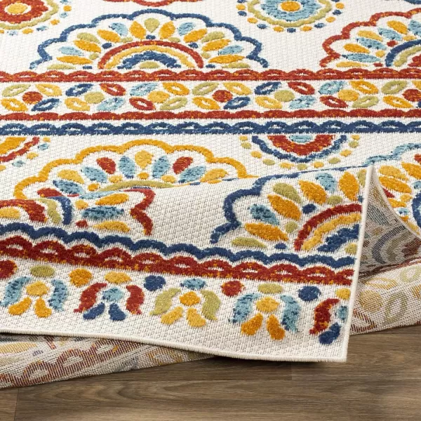 Artistic Weavers Magnhild Bohemian Outdoor Area Rug 710 x 103 Orange53 x 73 Orange