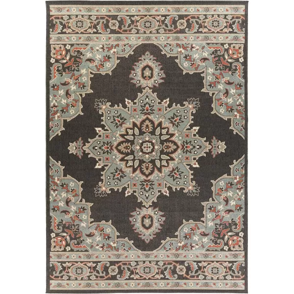 Artistic Weavers Maritza Black and Sea Foam IndoorOutdoor 76 x 109 Area RugArtistic Weavers Maritza Black and Sea Foam IndoorOutdoor 76 x 109 Area Rug