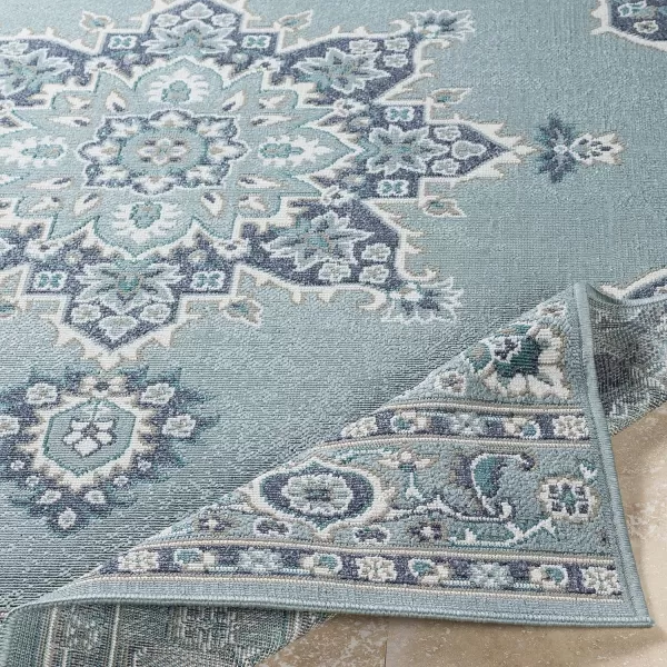 Artistic Weavers Maritza Medallion IndoorOutdoor Area Rug 53 x 77 BlueArtistic Weavers Maritza Medallion IndoorOutdoor Area Rug 53 x 77 Blue