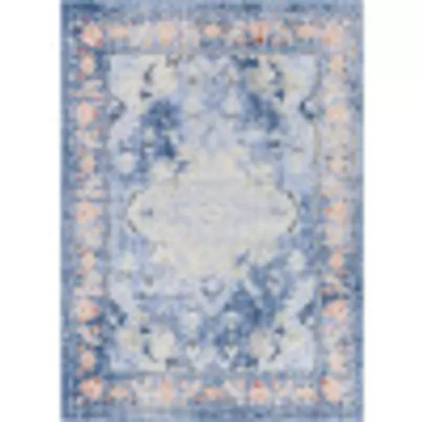 Artistic Weavers Martino Classic Medallion Area Rug53 x 73 BlueGray