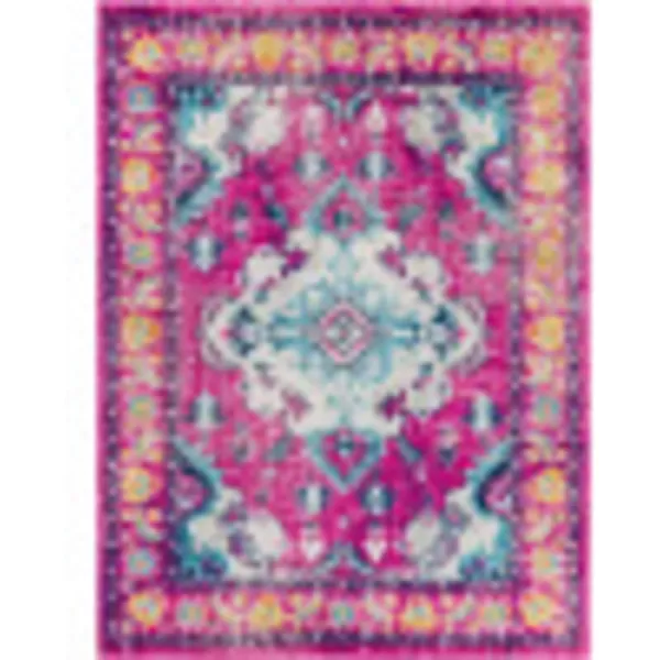 Artistic Weavers Martino Classic Medallion Area Rug53 x 73 Magenta