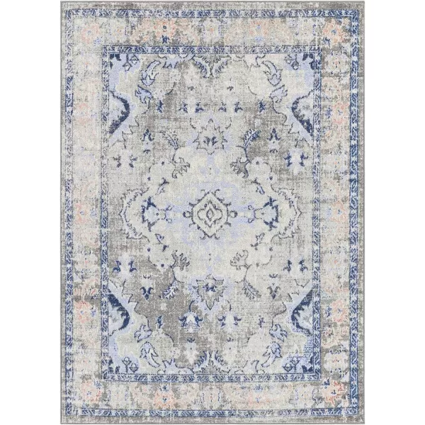 Artistic Weavers Martino Classic Medallion Area Rug53 x 73 Medium GrayBlue