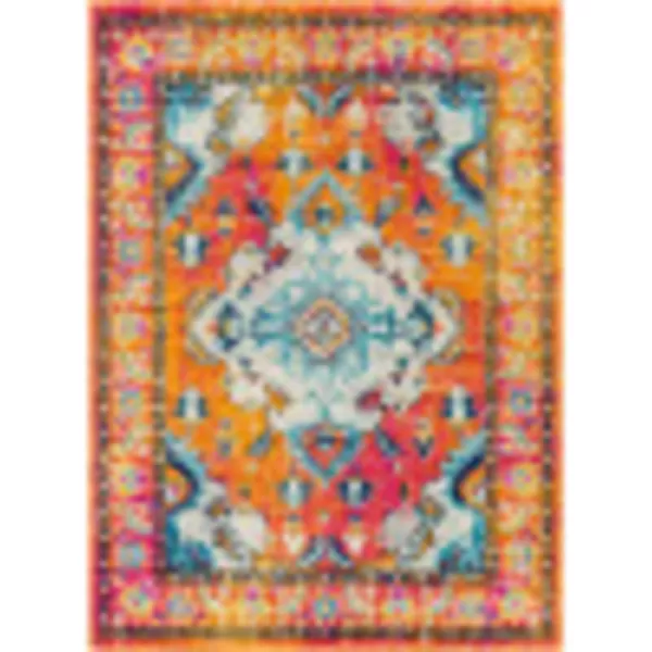 Artistic Weavers Martino Classic Medallion Area Rug53 x 73 YellowMulti