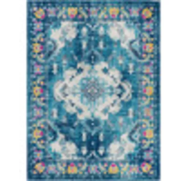 Artistic Weavers Martino Classic Medallion Area Rug67 x 9 AquaGray