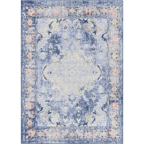 Artistic Weavers Martino Classic Medallion Area Rug67 x 9 BlueGray