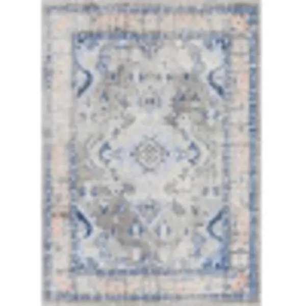 Artistic Weavers Martino Classic Medallion Area Rug67 x 9 Medium GrayBlue