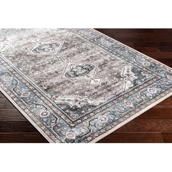 Artistic Weavers Marvel Vintage Oriental Area Rug 53 x 73 BlueBlueCharcoal 2 x 3