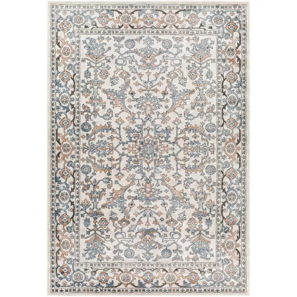 Artistic Weavers Marvel Vintage Oriental Area Rug 53 x 73 GrayBlueOrange 2 x 3