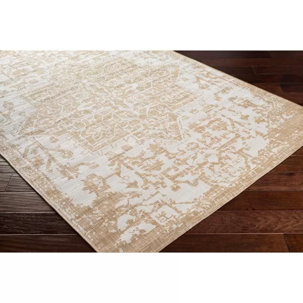 Artistic Weavers Masha Outdoor Traditional Area Rug53 Round Tan