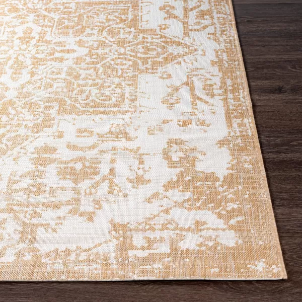 Artistic Weavers Masha Outdoor Traditional Area Rug53 Round Tan