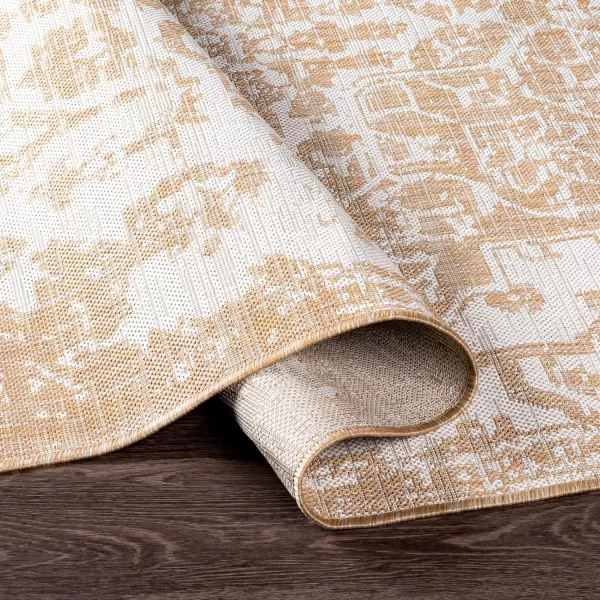 Artistic Weavers Masha Outdoor Traditional Area Rug53 Round Tan