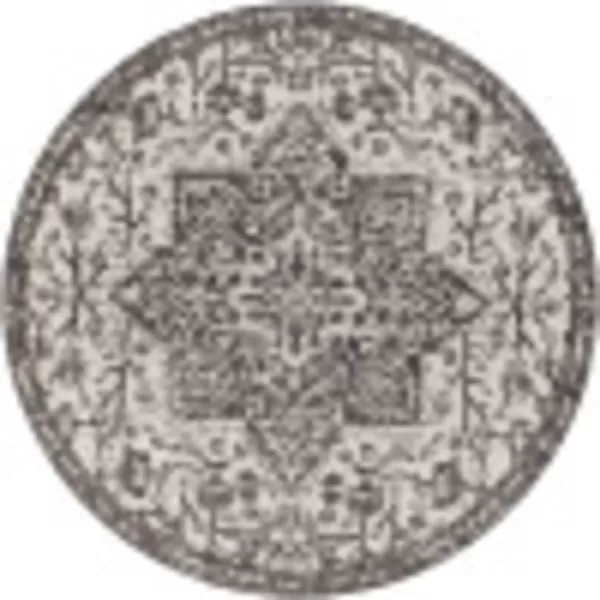 Artistic Weavers Masha Outdoor Traditional Area Rug710 Round Dark Gray