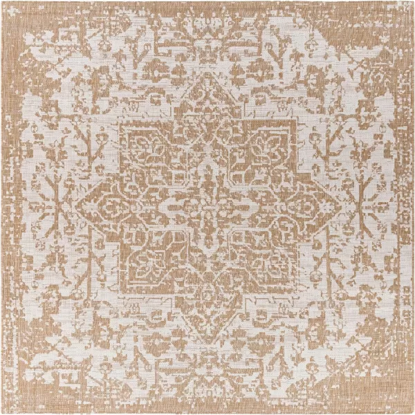 Artistic Weavers Masha Outdoor Traditional Area Rug710 Square Tan