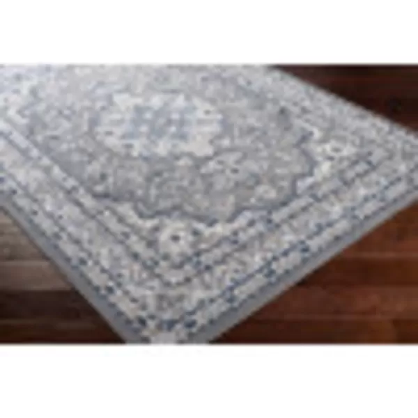 Artistic Weavers Medallion Vintage Mikka Area Rug 5 ft 3 in x 7 ft NavyMedium Grey 92 x 12