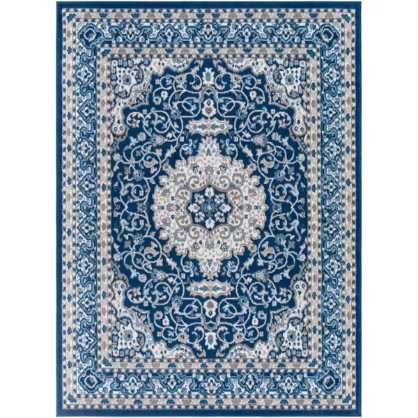 Artistic Weavers Medallion Vintage Mikka Area Rug 5 ft 3 in x 7 ft NavyNavy 5 ft 3 in x 7 ft