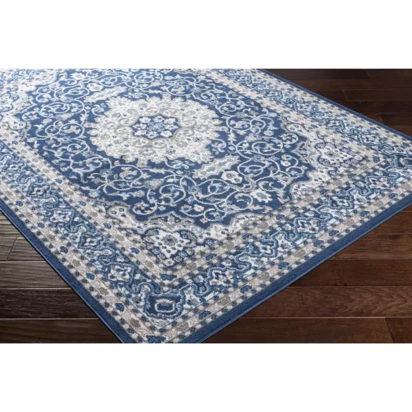 Artistic Weavers Medallion Vintage Mikka Area Rug 5 ft 3 in x 7 ft NavyNavy 5 ft 3 in x 7 ft