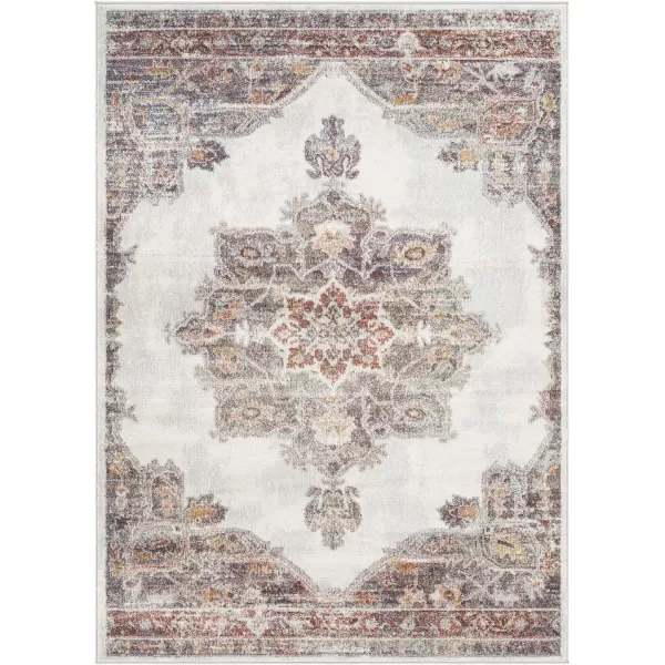 Artistic Weavers Mehrdad Traditional Floral Area 710 x 10 RustWhite53 x 7 RustWhite