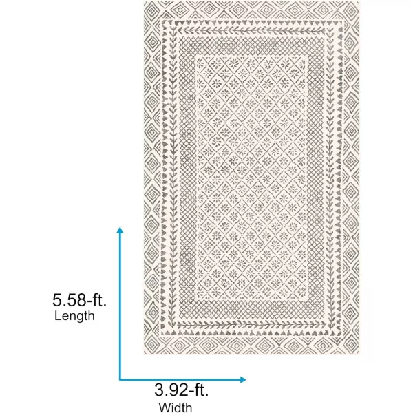 Artistic Weavers Melodie Boho Farmhouse Area Rug67 SquareBeigeBeigeCharcoal 311 x 57