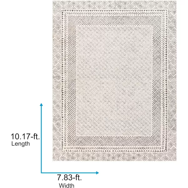 Artistic Weavers Melodie Boho Farmhouse Area Rug67 SquareBeigeBeigeCharcoal 710 x 102