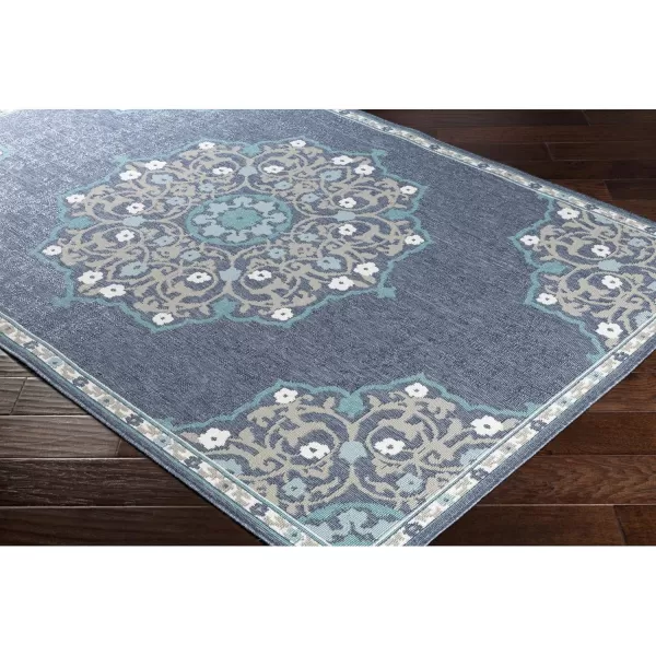 Artistic Weavers Melodie Prosperie Oriental Outdoor Area Rug 53 x 77 Denim25 x 1110 Denim