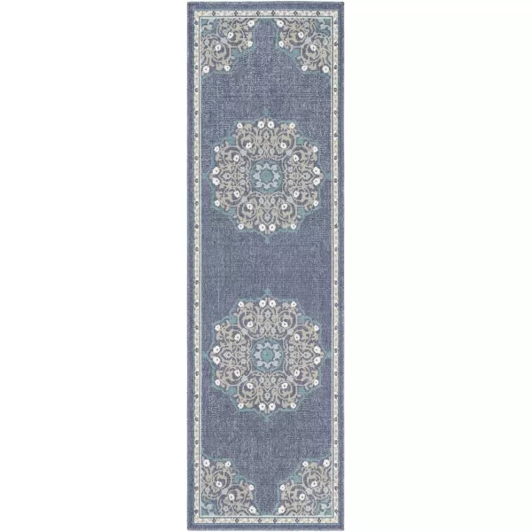 Artistic Weavers Melodie Prosperie Oriental Outdoor Area Rug 53 x 77 Denim25 x 1110 Denim