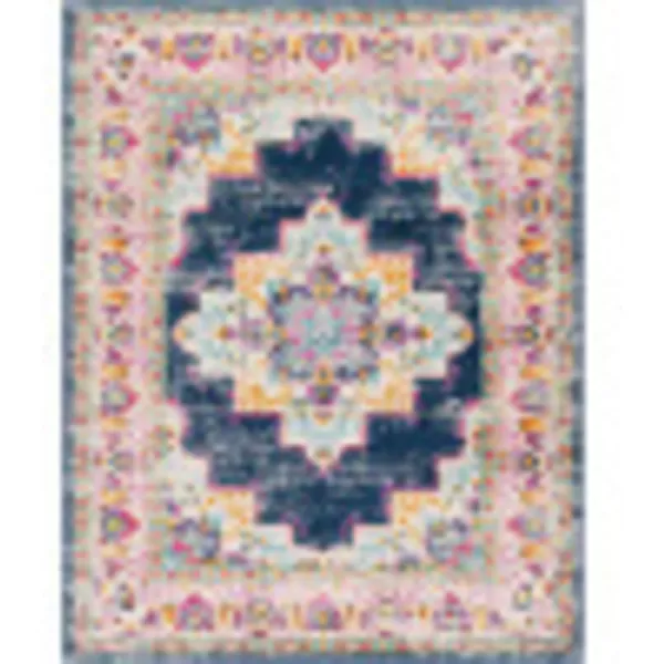 Artistic Weavers Melta Vintage Oriental Area Rug53 x 71Dark Blue5 ft 3 in x 7 ft 1 in Dark Blue