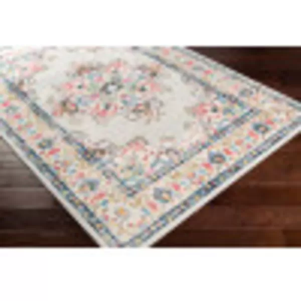 Artistic Weavers Melta Vintage Oriental Area Rug53 x 71Dark Blue5 ft 3 in x 7 ft 1 in Light Grey