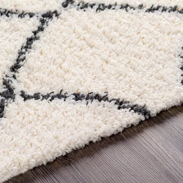 Artistic Weavers Moroccan Soft Brigid Shag Area Rug 53 x 7 CreamCharcoal53 x 7 CreamCharcoal