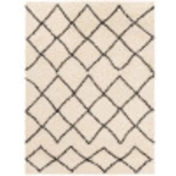 Artistic Weavers Moroccan Soft Brigid Shag Area Rug 53 x 7 CreamCharcoal53 x 7 CreamCharcoal